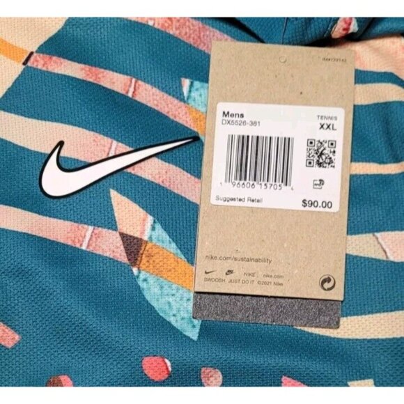 Nike Court Dri-Fit Slam T-shirt DX5526-381 - Picture 4 of 4